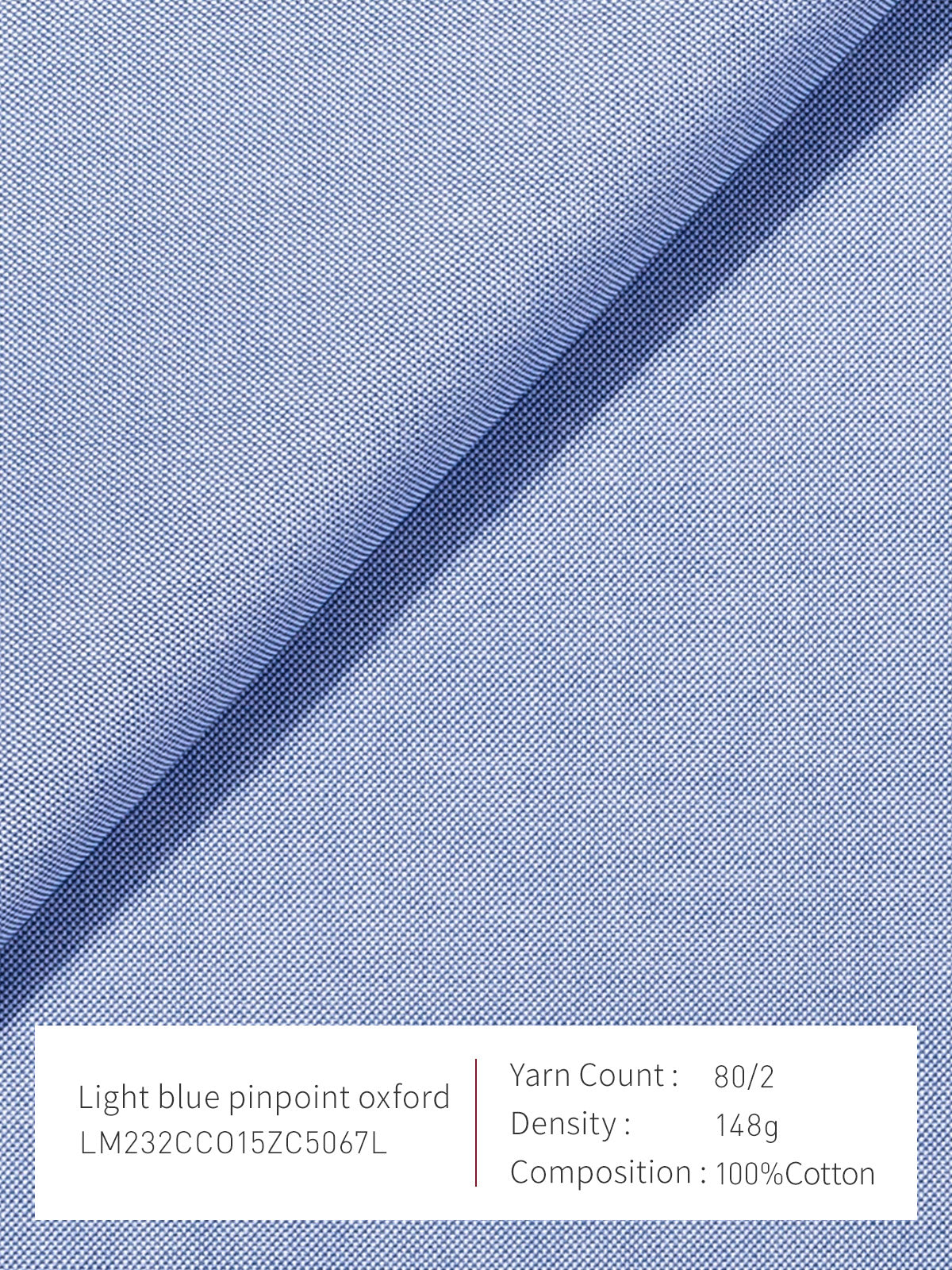 Light Blue Pinpoint Oxford