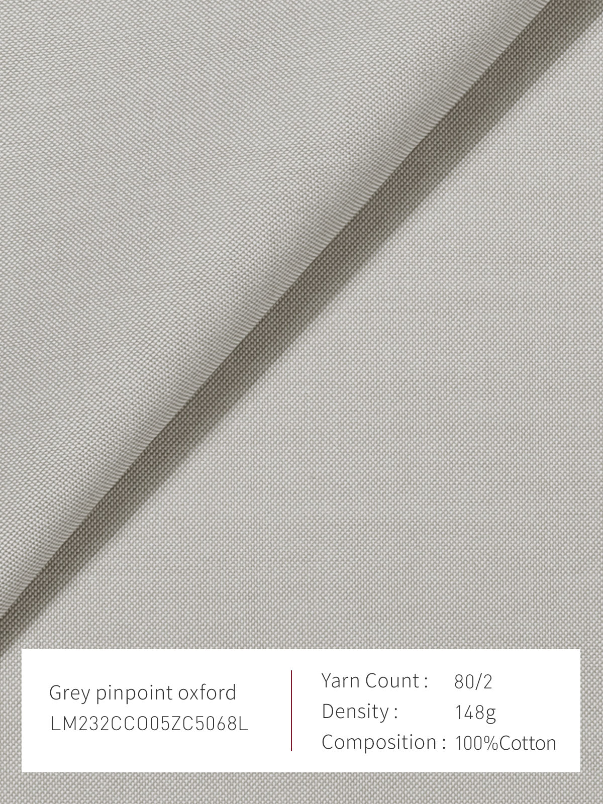 Grey Pinpoint Oxford