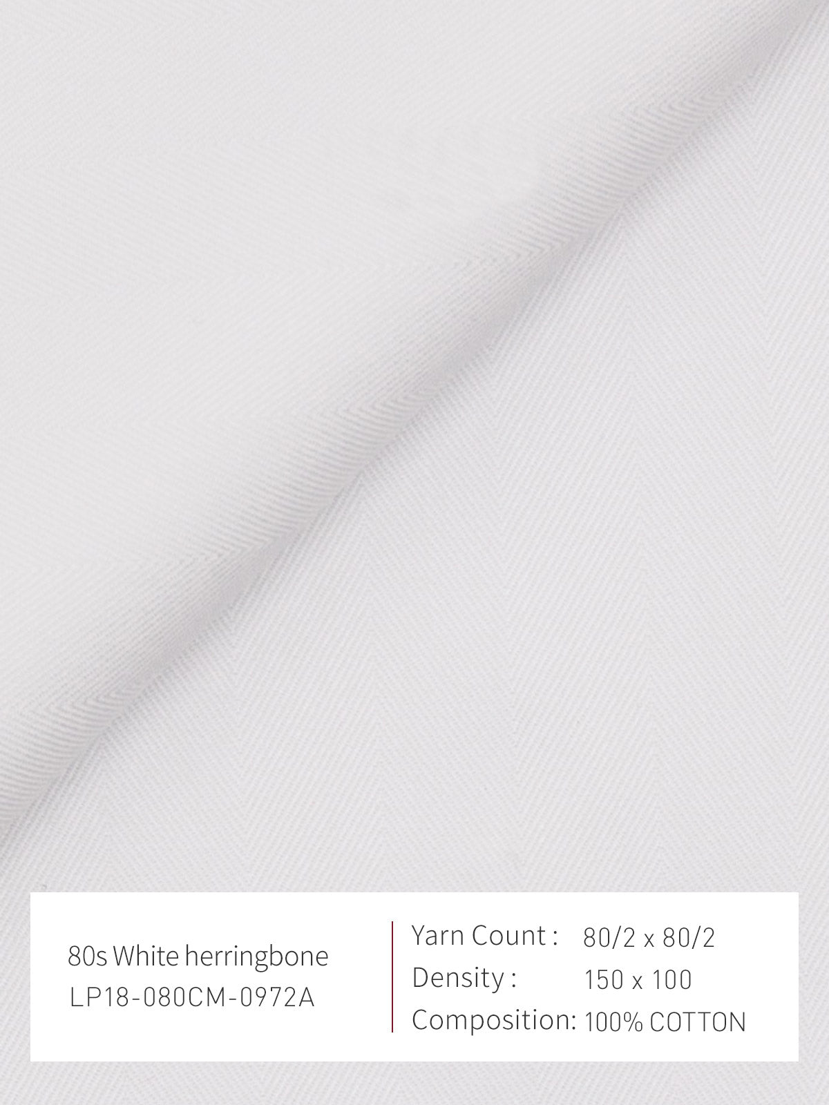 80s White Herringbone