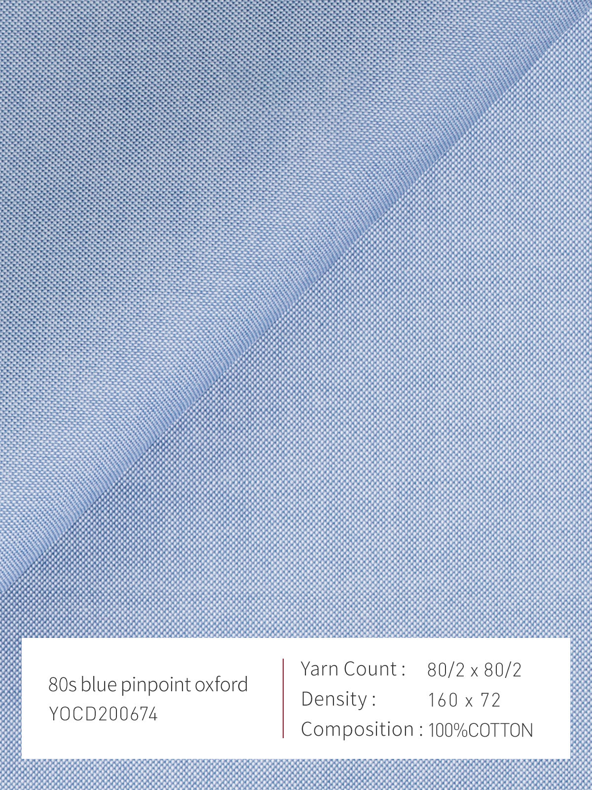 80S Blue Pinpoint Oxford