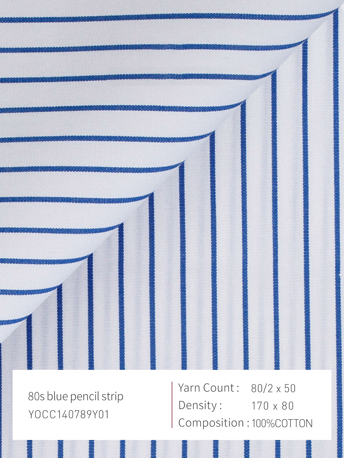 80s Blue Pencil Strip