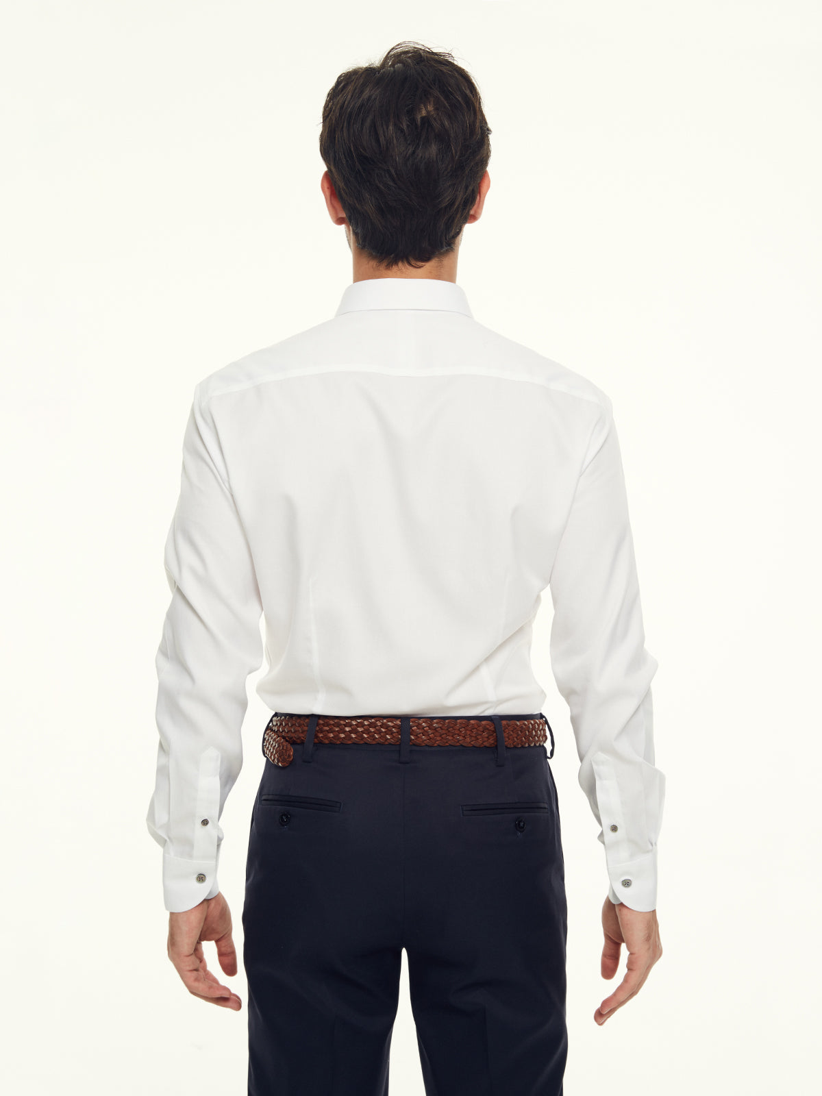 White Pinpoint Oxford