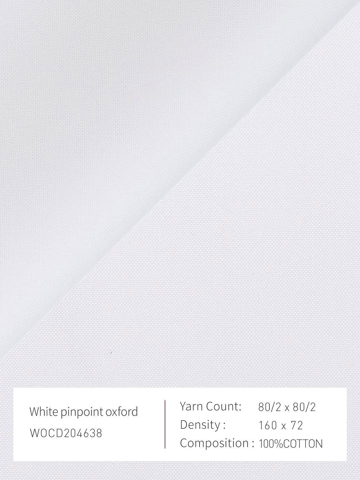 White Pinpoint Oxford