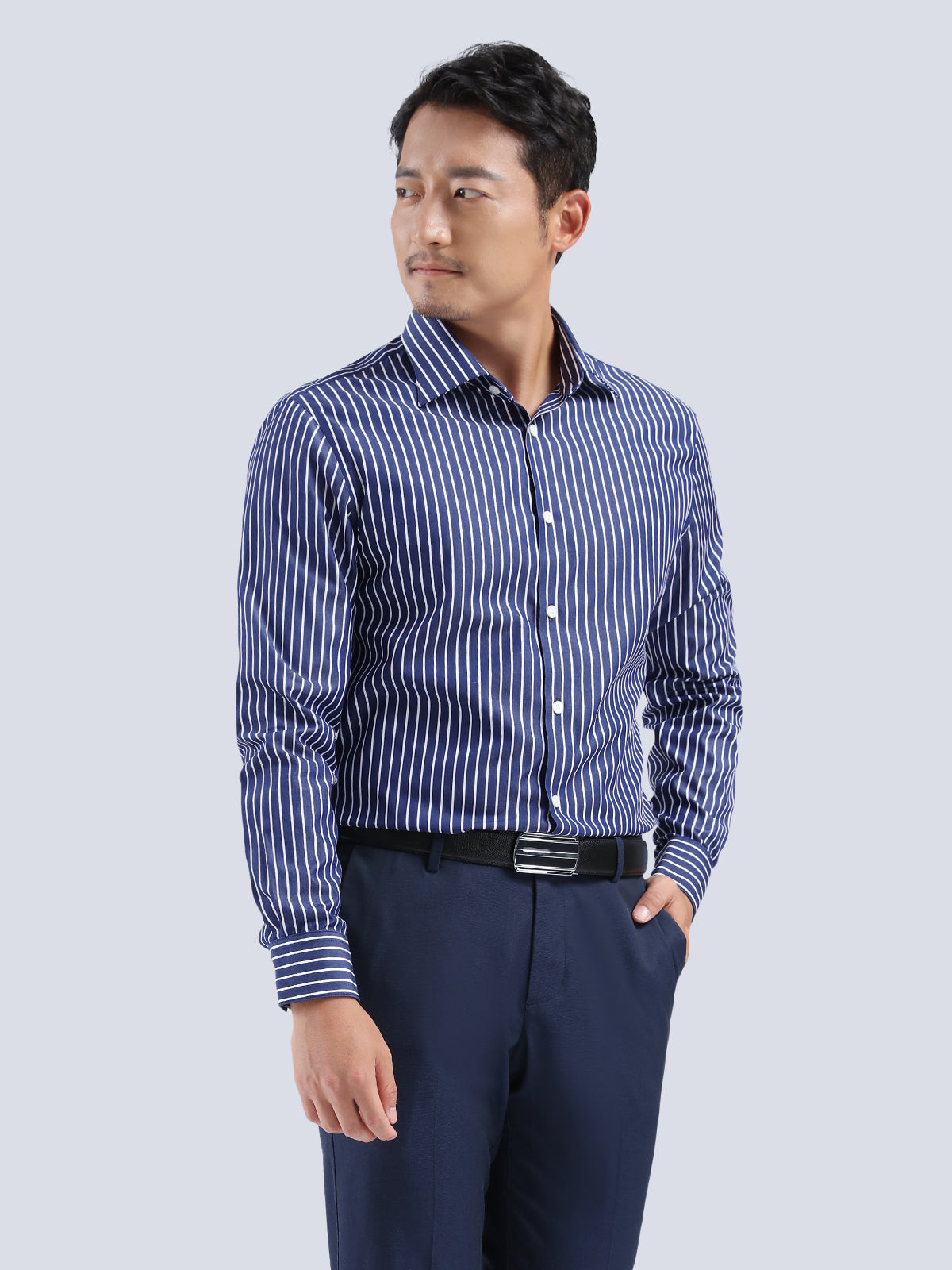 Jeans Blue Chalk Strip