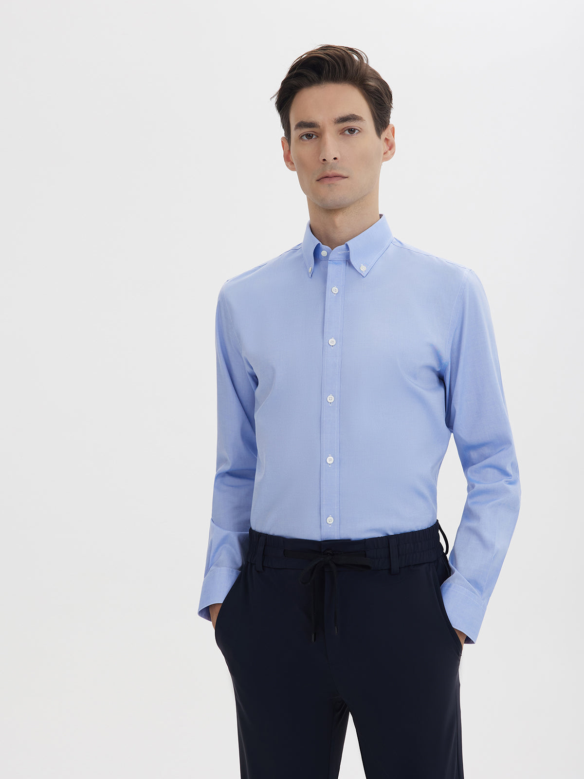 Light Blue Pinpoint Oxford