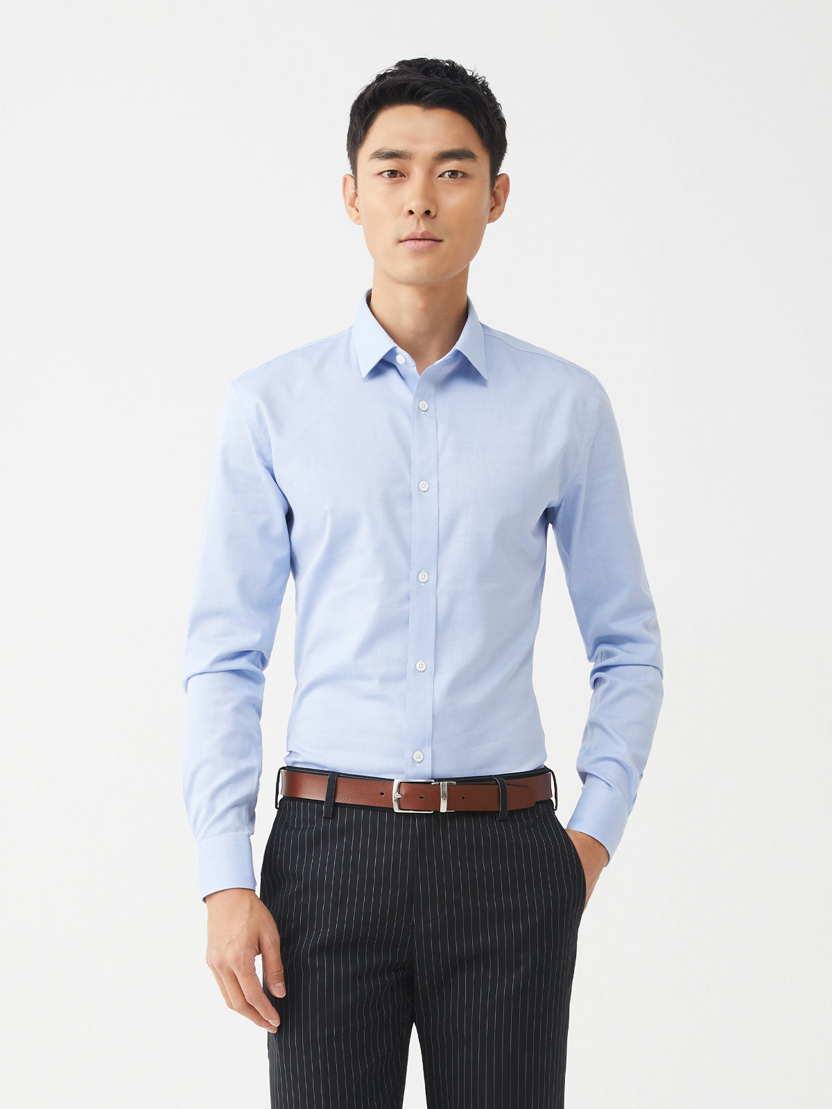 80S Blue Pinpoint Oxford