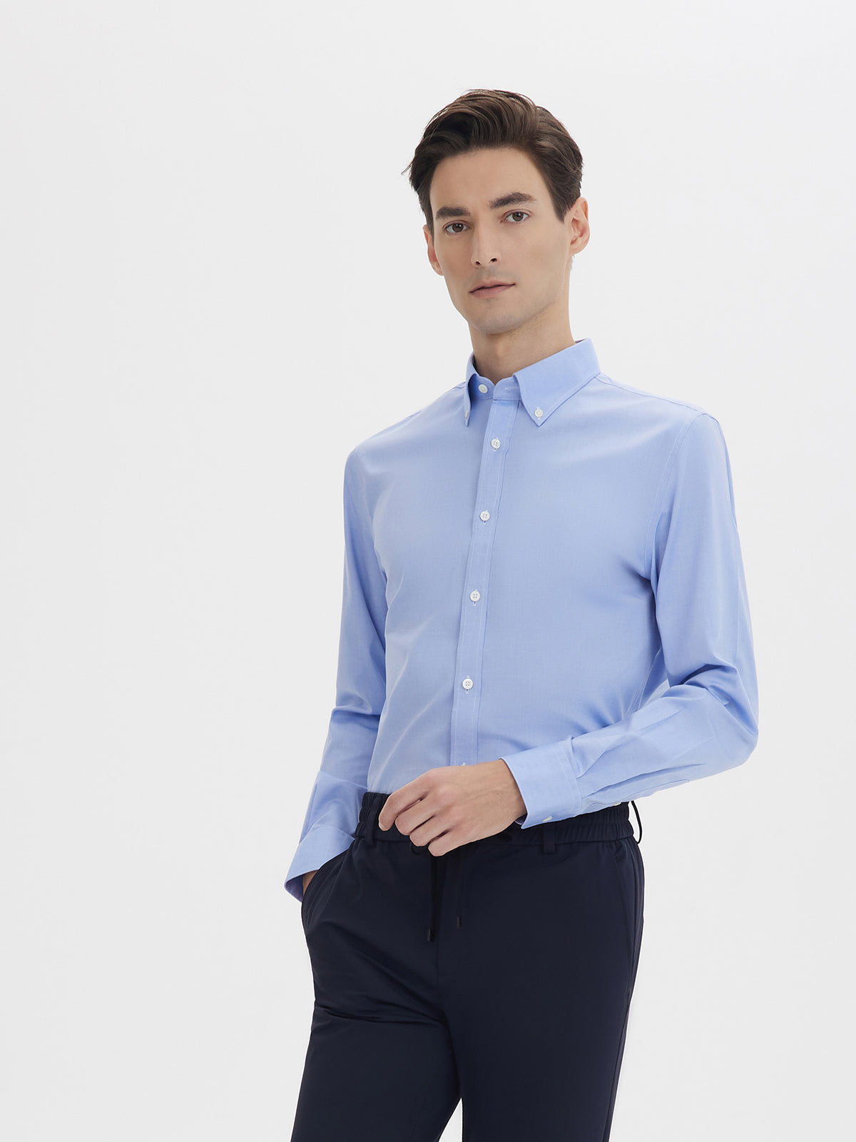 Light Blue Pinpoint Oxford