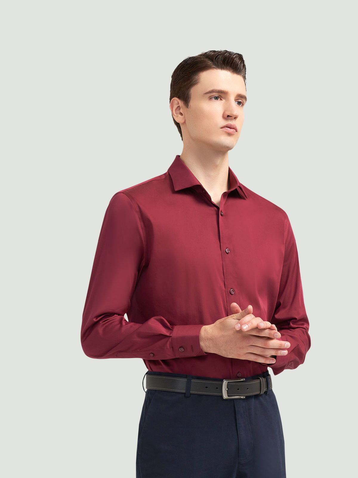 Burgundy Sateen