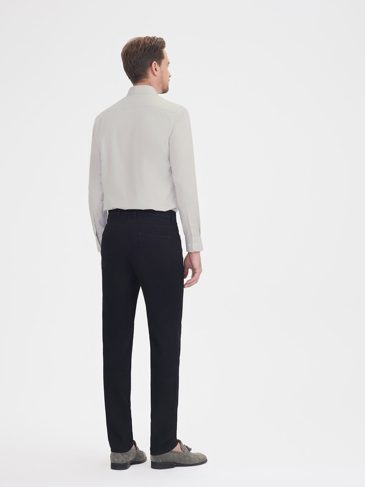 Grey Pinpoint Oxford