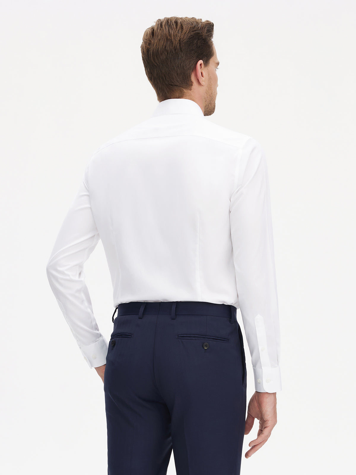 Gardenia White Herringbone