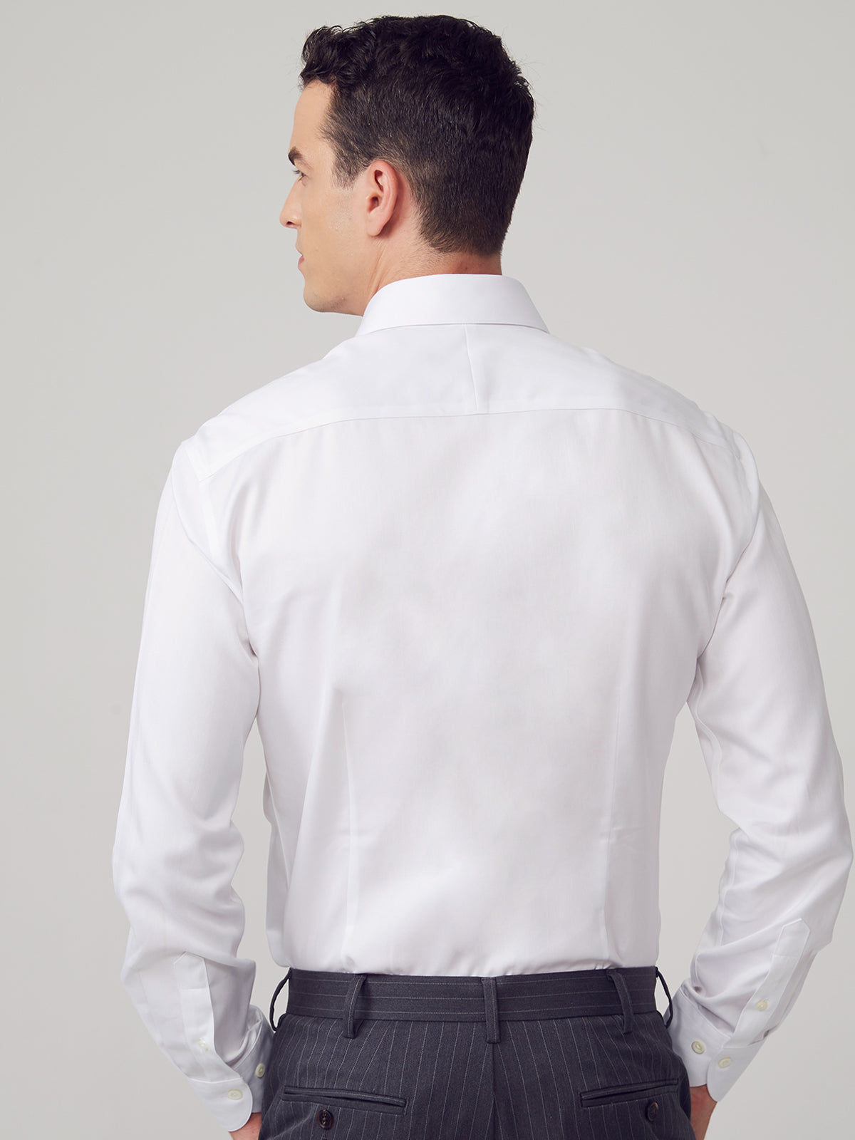 80s White Herringbone