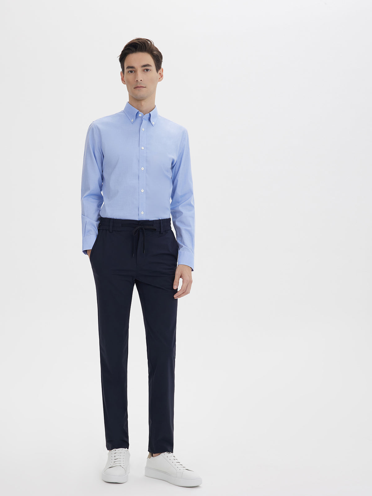 Light Blue Pinpoint Oxford