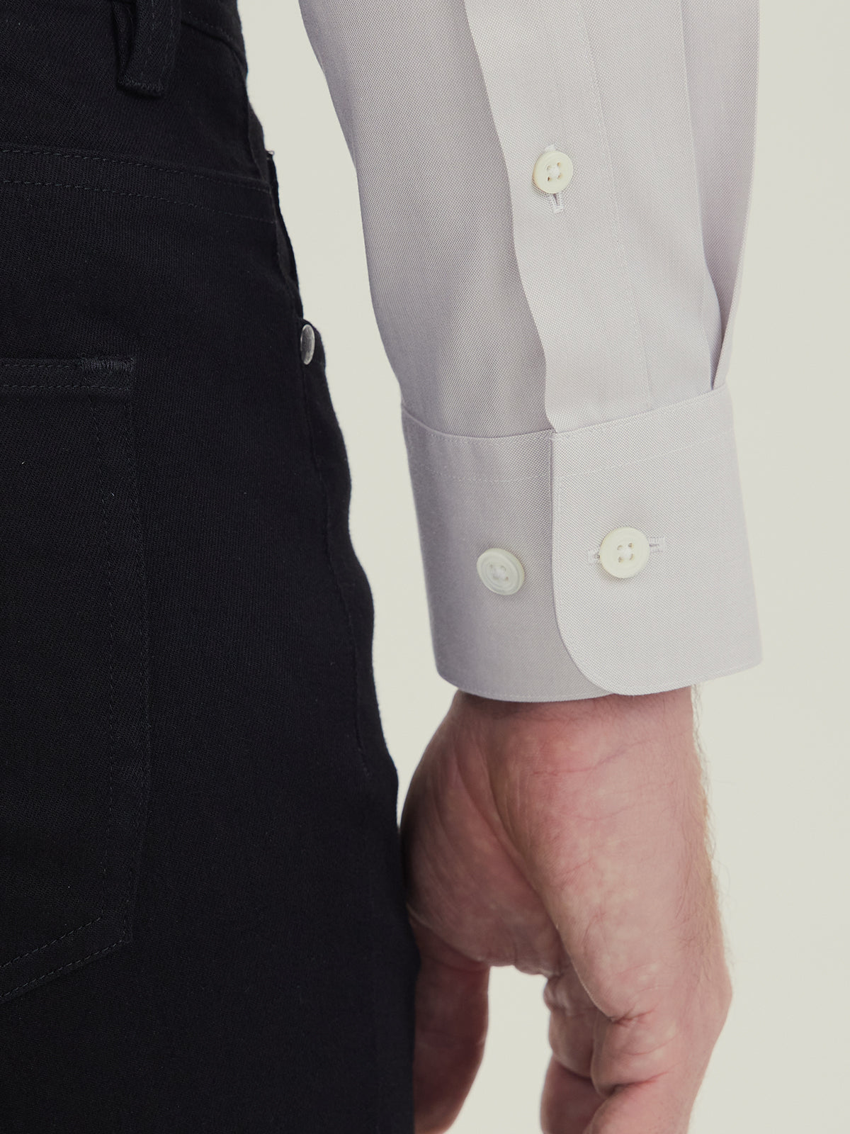 Grey Pinpoint Oxford