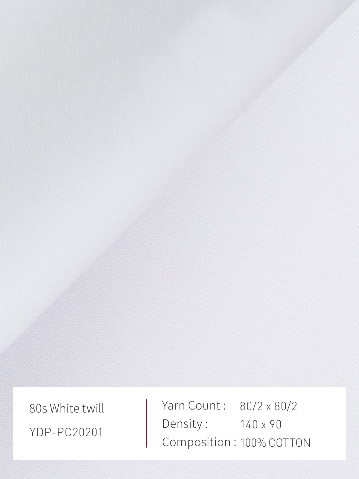 80S White Twill