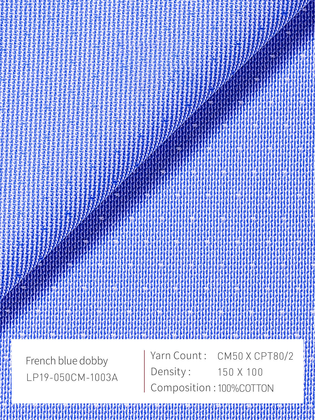 French Blue Dobby
